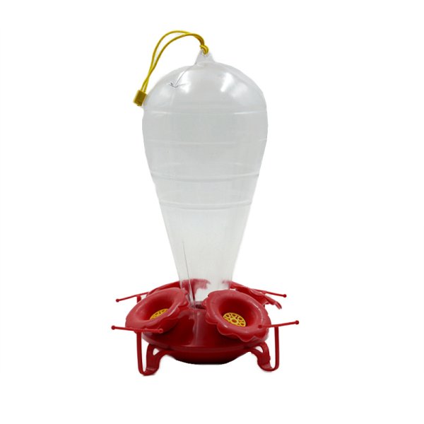 15x25cm Plastic Hummingbird Feeder 32oz Clear