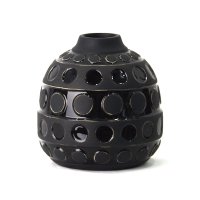 Black Dot Ceramic Vase