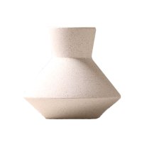 21x21x20cm Matte White Ceramic Vase