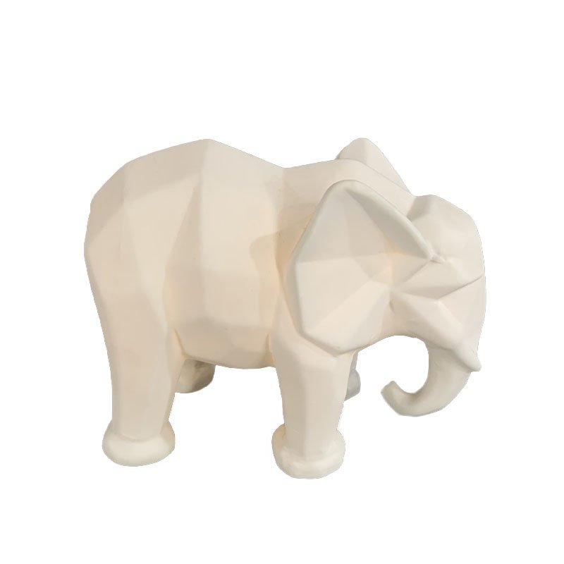14x8x11cm Porcelain Elephant W.Led Light