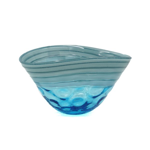 31x23.5x17cm Glass Bowl Blue