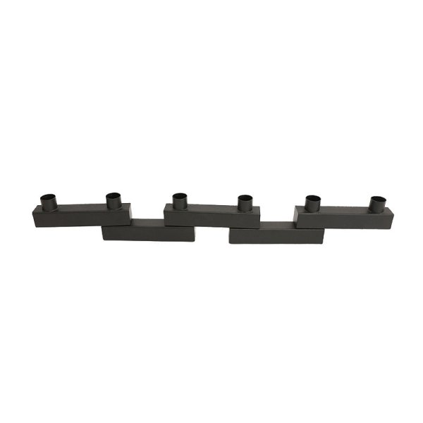 61cm Iron Fold Taper Candle Runner-Black
