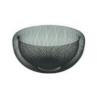 28cm Metal Mesh Wire Bowl Decorative-Black