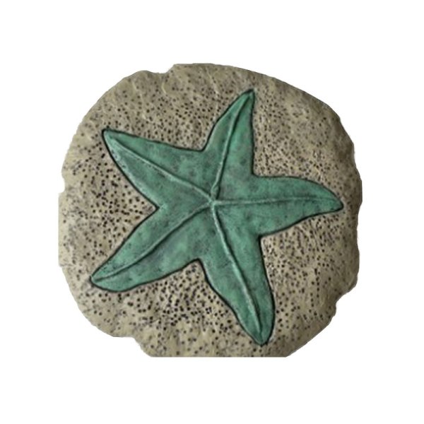 25cm polyresin stepping stone starfish