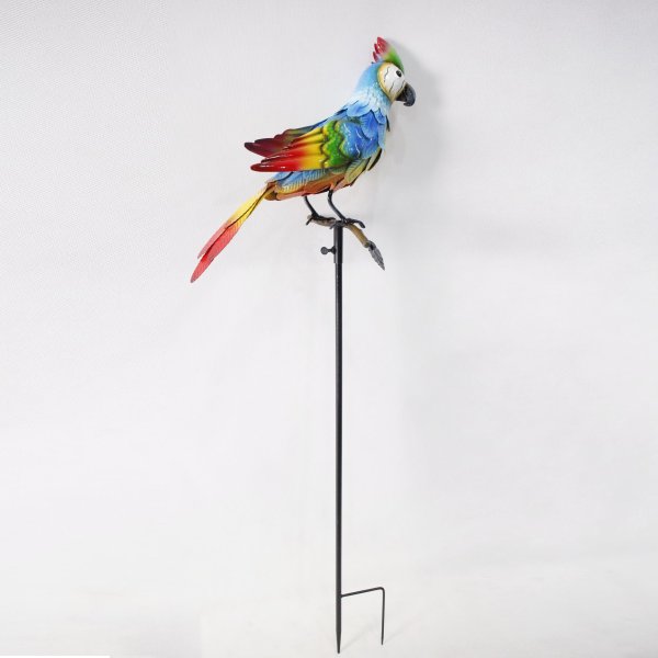 32x102cm Metal Parrot Stake Multi
