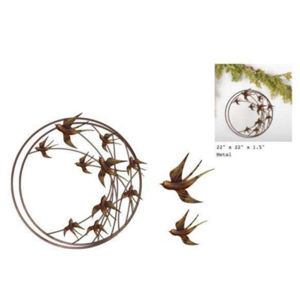 56cm swallow Metal Wall Décor 
