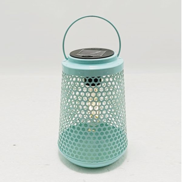 13x18cm Metal Solar Bulb Lantern