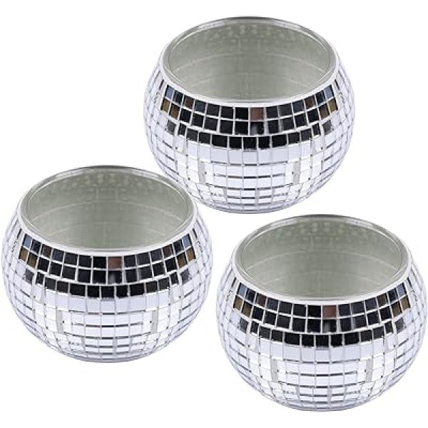 Round Mirror Mosaic Planter