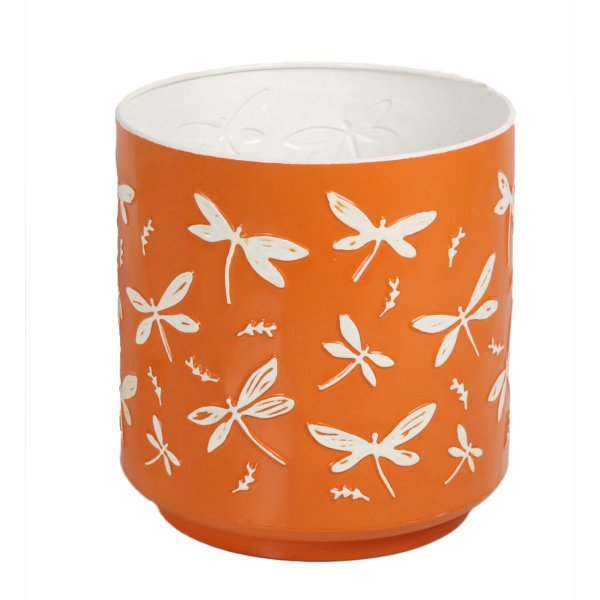 Dragonfly Metal Planter set 2