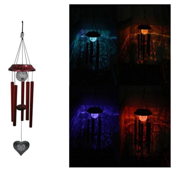 16x77cm Solar wind chime lights