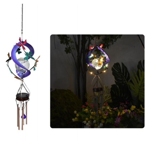 19x83 Solar glass  wind chime