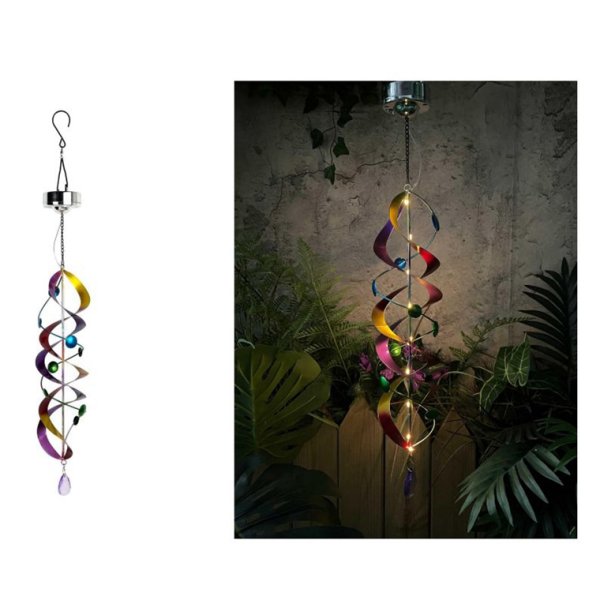 10x70cm solar spinnner hanging light