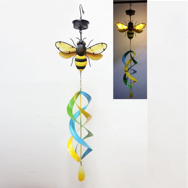 87cm Solar Metal Spinner-Bee