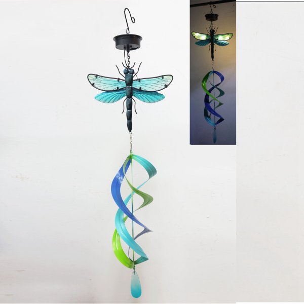 87cm Solar Metal Spinner-Dragonfly