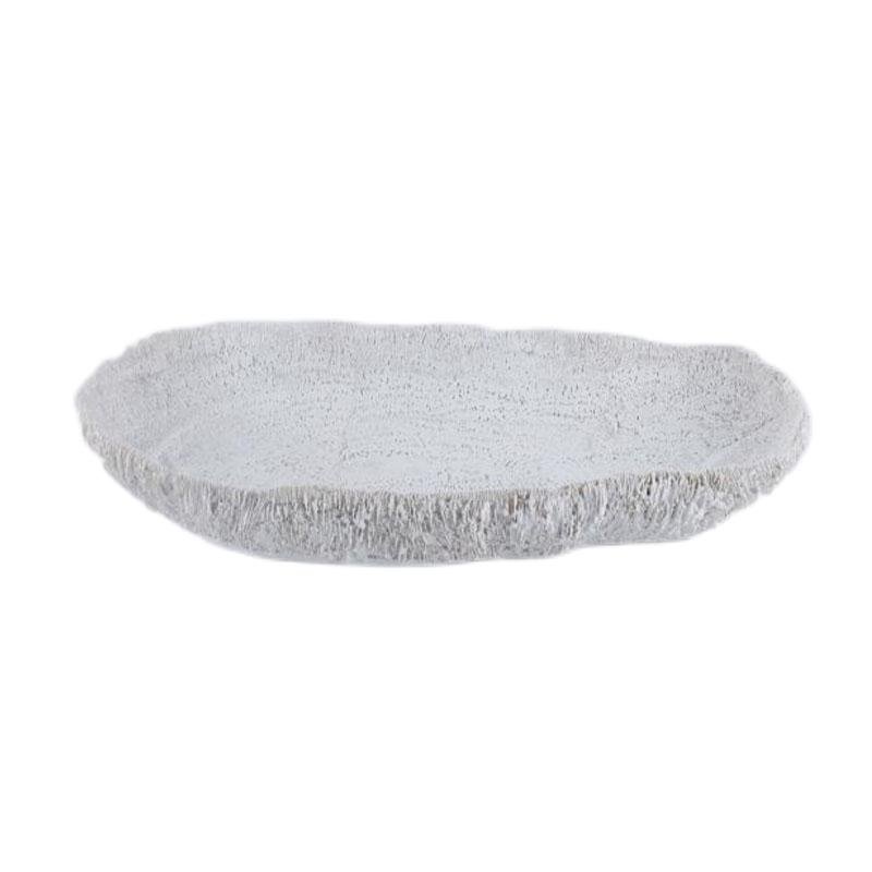 35cm Resin Tray Decorative-White