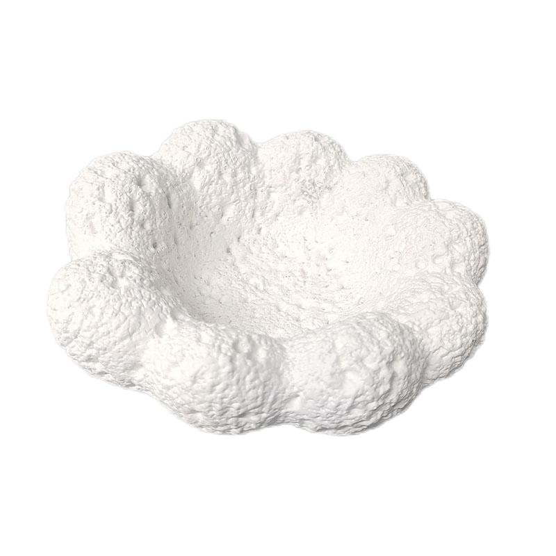 16cm Cement Tray Decorative-White