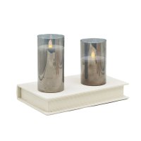 Glass LED candle indoor use