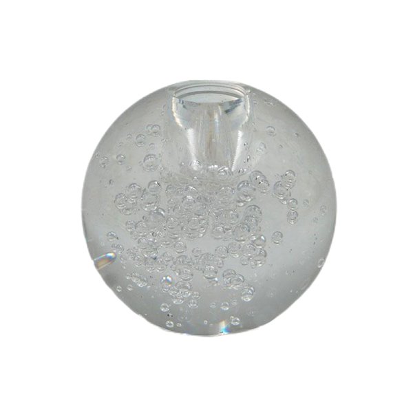 8x7cm Crystal Candle  Holder Clear With Bubble