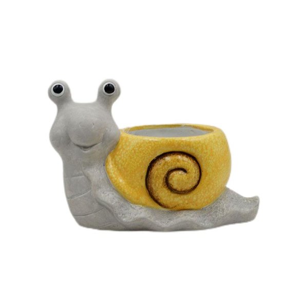 24x17cm Ceramic Snail Planter