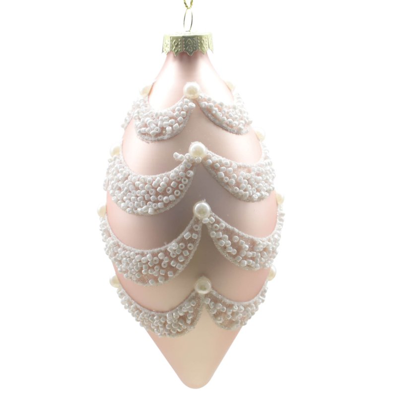 Glass-Finial-Christmas Tree Ornament-Pink