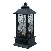 Plastic-Halloween Mini Led Lantern-Black