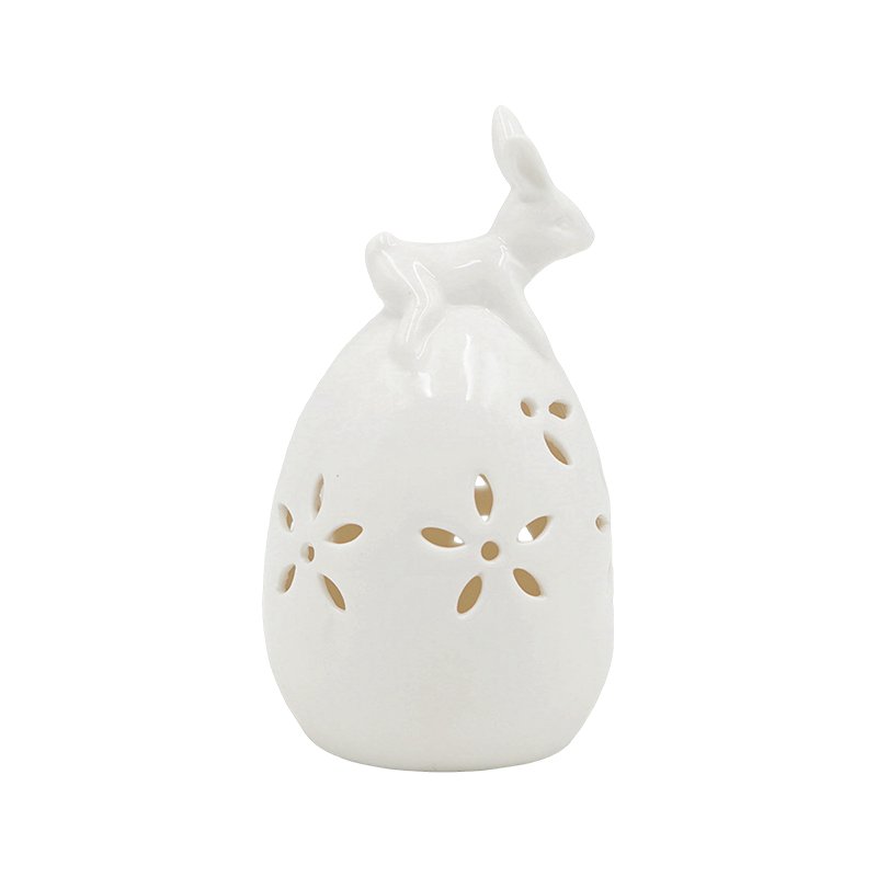 Ceramic-Easter Bunny-Tabletop Decoration-White