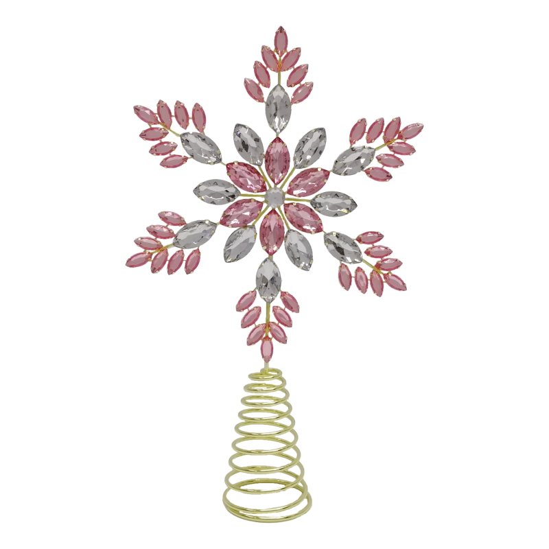 Metal-Tree Topper-Christmas Tree Topper-Pink