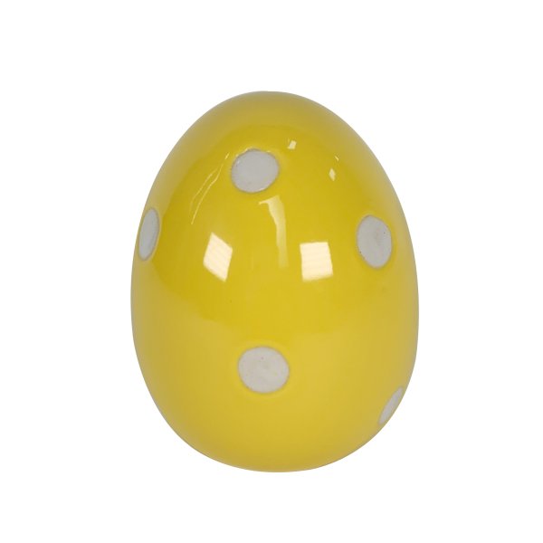 13.5x17CM Yellow Ceramic Egg