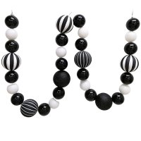 7x221CM Halloween Shatterproof BL/WH garland