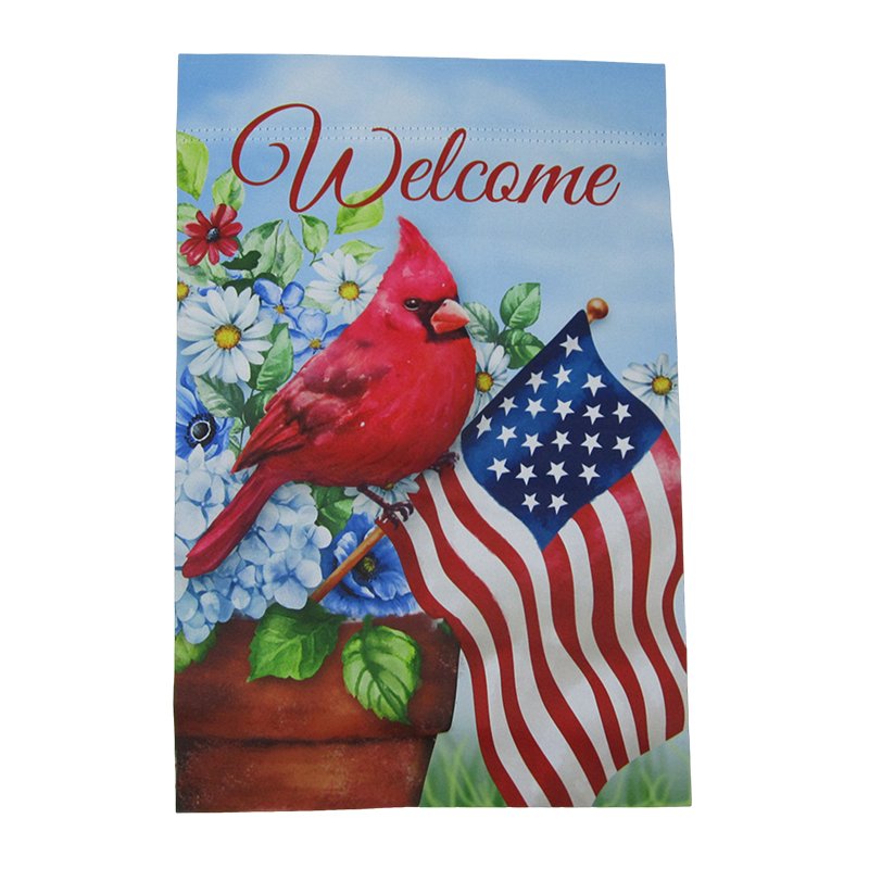 Polyester-Patriotic Bird-Flag-White/Red/Blue