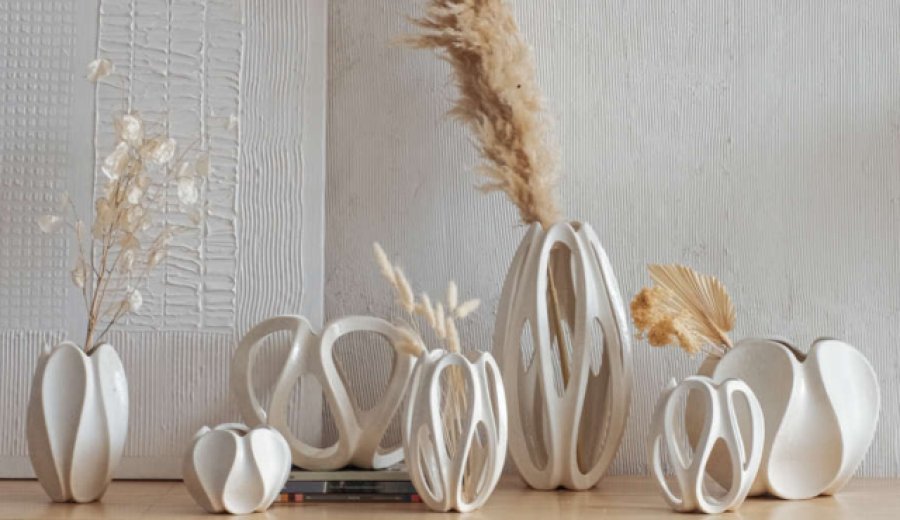 Artist Graceful Ceramic Vase Series 